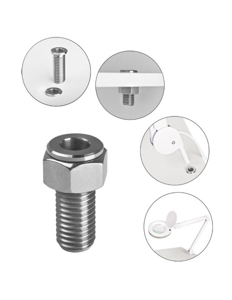 Porta lampada a tubo inox