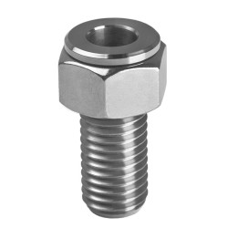 Porta lampada a tubo inox 2