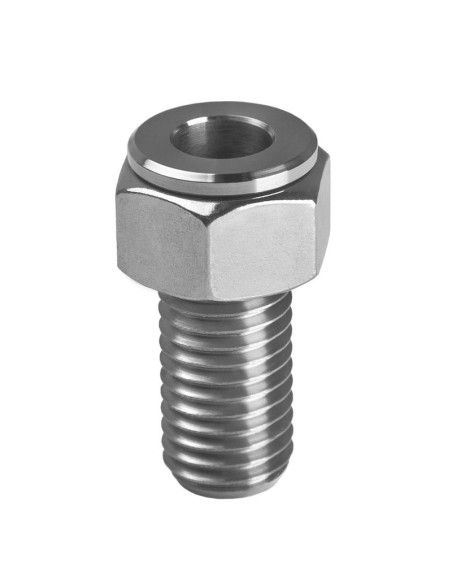 Porta lampada a tubo inox