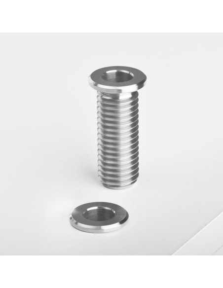 Porta lampada a tubo inox