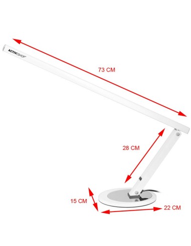 Lampada da tavolo a led Slim bianca