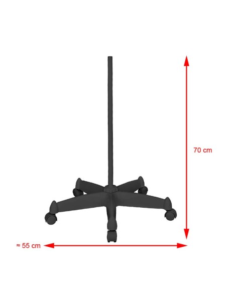 Lampada d'ingrandimento a led Glow Moonlight 8013/6" nero con treppiede
