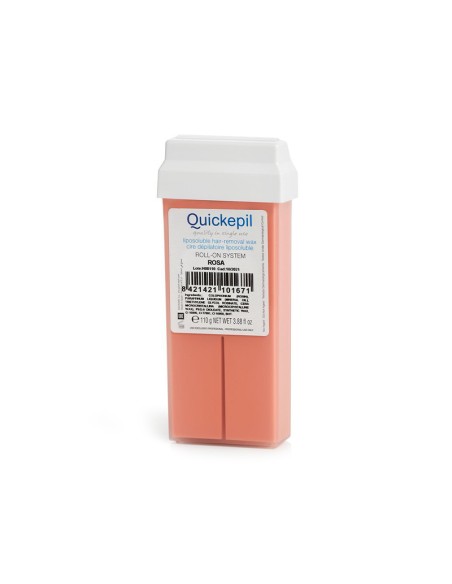 Quickepil cera depilatoria in rotolo rosa 110 g