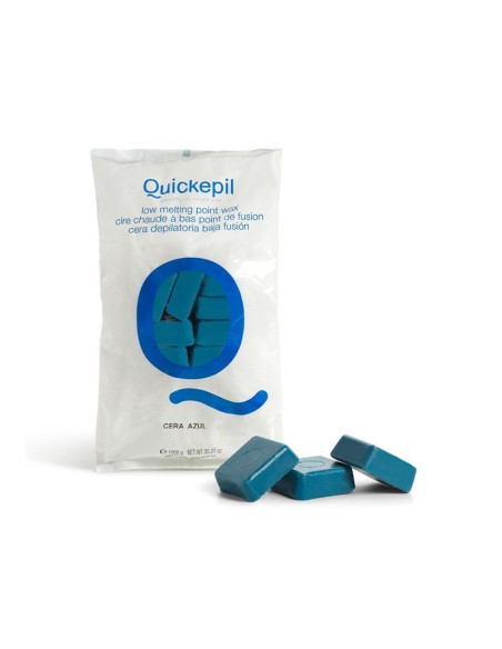 QUICKEPIL CERA DURA SENZA STRISCE PER LA DEPILAZIONE 1 KG BLU 