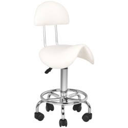 Sgabello cosmetico 6001 bianco 