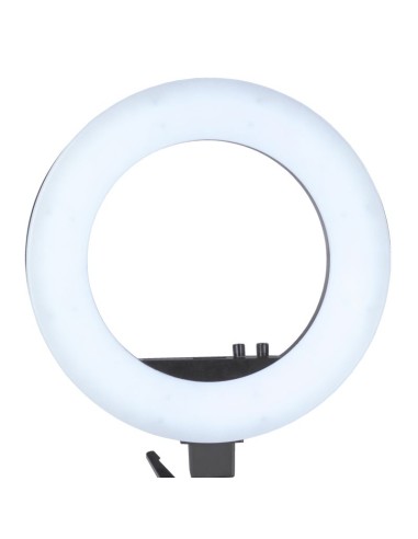 Luce anulare 18" 48W led nero + treppiede