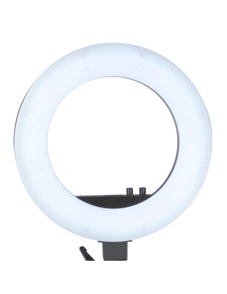 Luce anulare 18" 48W led nero + treppiede