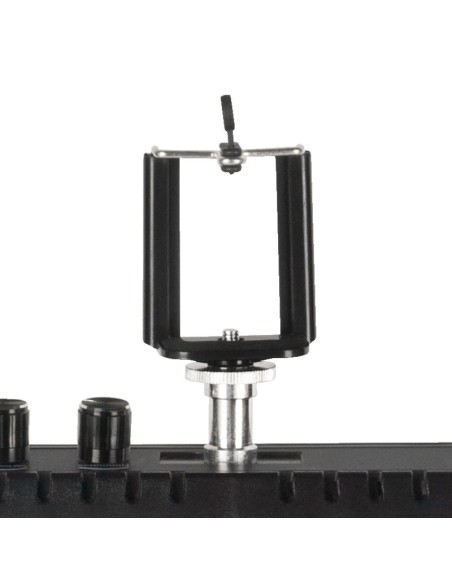 Luce anulare 18" 48W led nero + treppiede