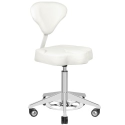 Azzurro 156-F sgabello cosmetico con urto bianco