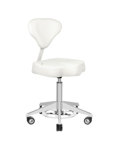 Azzurro 156-F sgabello cosmetico con urto bianco