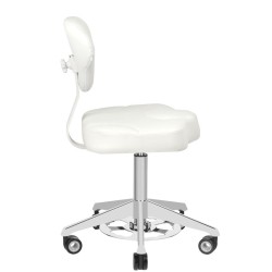 Azzurro 156-F sgabello cosmetico con urto bianco 2