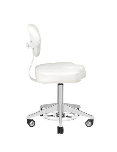 Azzurro 156-F sgabello cosmetico con urto bianco