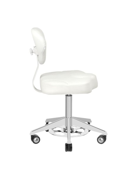 Azzurro 156-F sgabello cosmetico con urto bianco