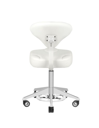 Azzurro 156-F sgabello cosmetico con urto bianco