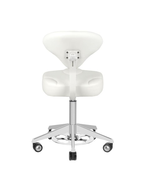 Azzurro 156-F sgabello cosmetico con urto bianco