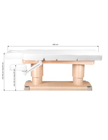 Azzurro 838 Lettino cosmetico riscaldato a 4...