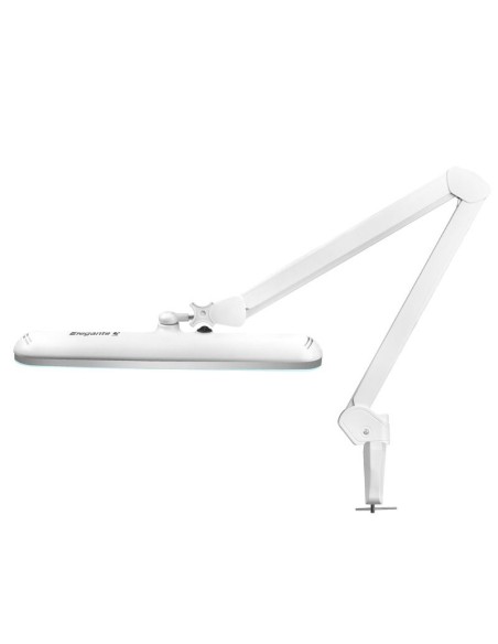 Elegante 801-s lampada da officina a led con impugnatura a morsa standard bianco 
