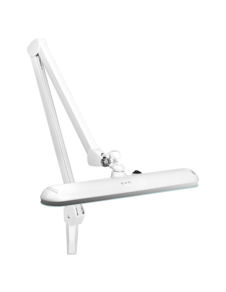 Elegante 801-l lampada da officina a led con impugnatura a morsa intensità luminosa regolabile bianco