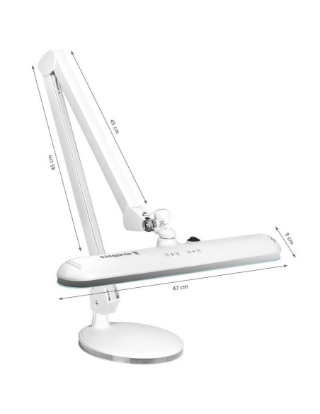 Elegante 801-tl lampada da officina a led con supporto per la regolazione dell'intensità luminosa e del colore bianco