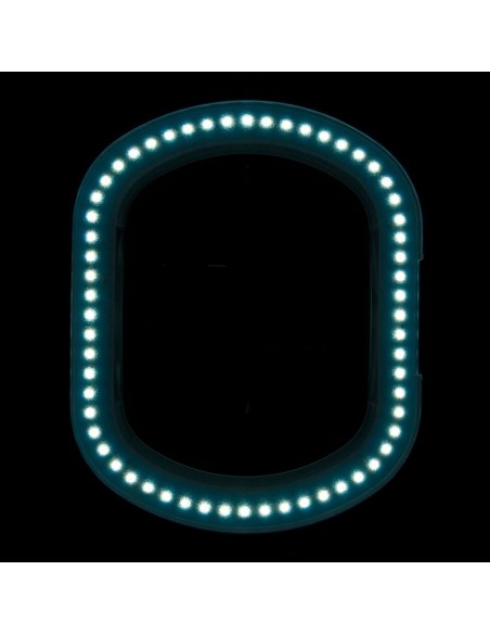 Elegante 6028 60 led smd 5d lampada d'ingrandimento con treppiede reg. intensità luminosa