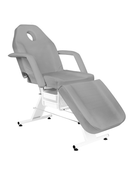 Poltrona cosmetica Basic 202 con vassoi grigio