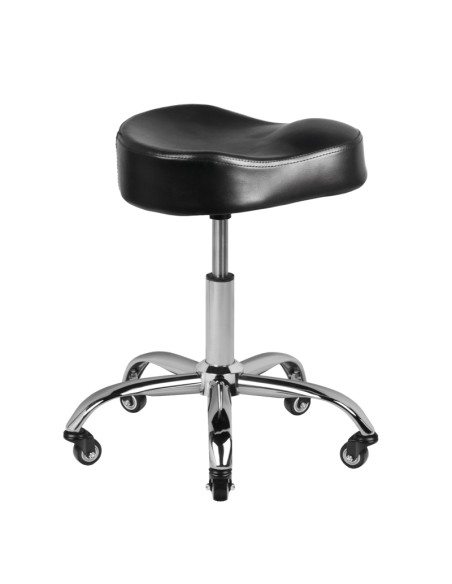 Sgabello per parrucchieri Gabbiano A450 nero 