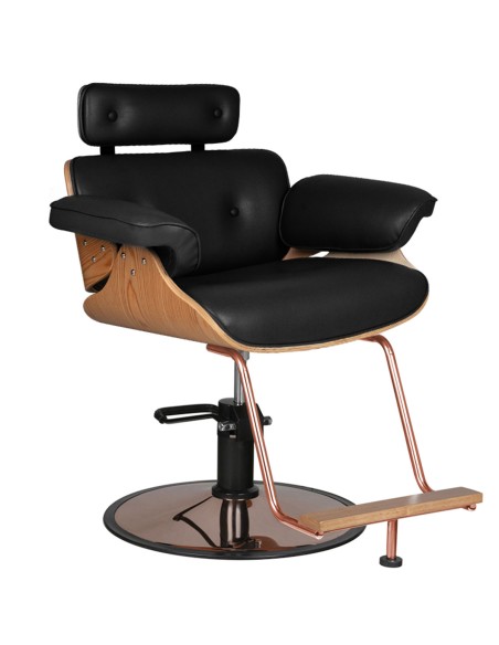 Poltrona da parrucchiere Gabbiano Firenze nera