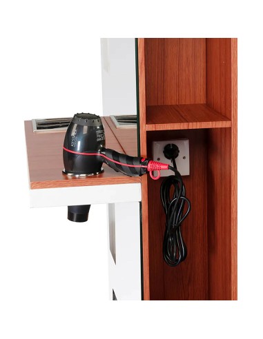 Consolle per parrucchieri Gabbiano B058 ciliegia