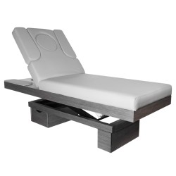 Azzurro 815B lettino cosmetico spa legno grigio luminoso...