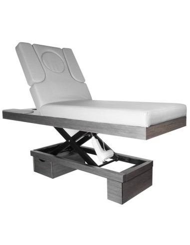 Azzurro 815B lettino cosmetico spa legno grigio...