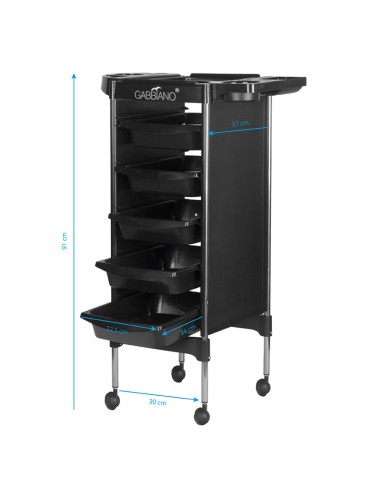 Gabbiano assistente parrucchiere FX11-5 nero 