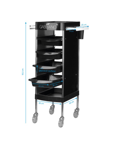 Gabbiano assistente parrucchiere FX11-F nero