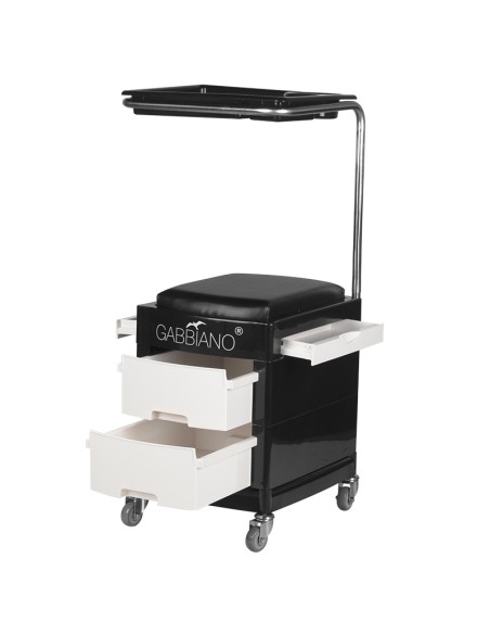 Pedicure helper - sgabello per pedicure 16 plus bianco/nero 