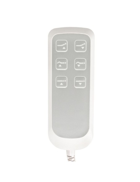 SILLON Lux 273b sedia cosmetica elettrica + sgabello 304 bianco