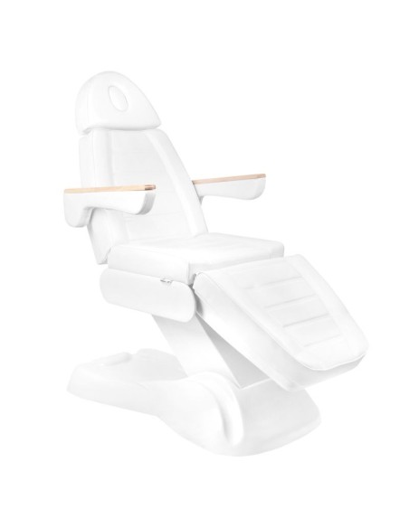 SILLON Lux 273b sedia cosmetica elettrica + sgabello 304 bianco