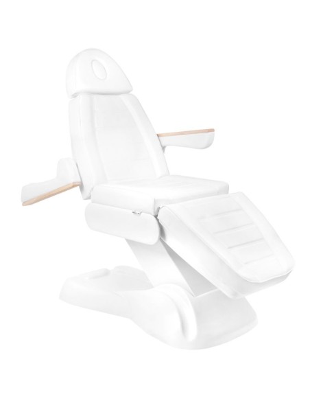 SILLON Lux 273b sedia cosmetica elettrica + sgabello 304 bianco