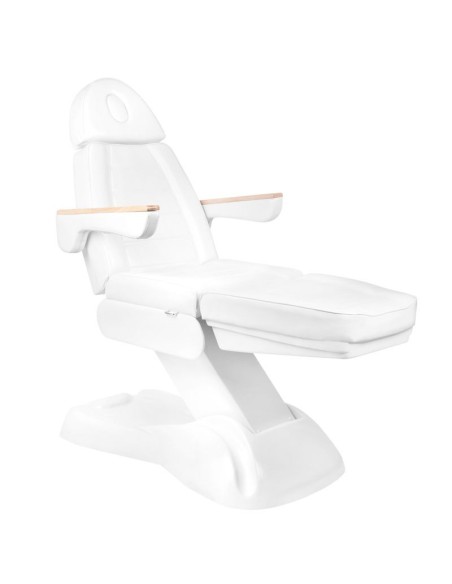 SILLON Lux 273b sedia cosmetica elettrica + sgabello 304 bianco