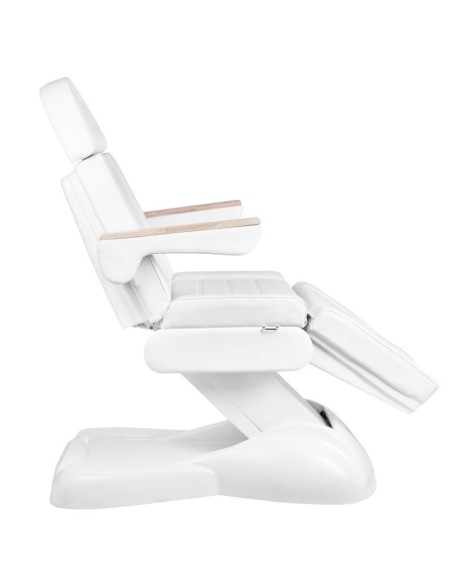 SILLON Lux 273b sedia cosmetica elettrica + sgabello 304 bianco