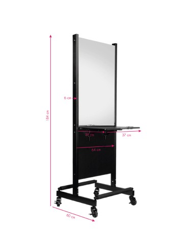 Console mobile per parrucchieri bifacciale...