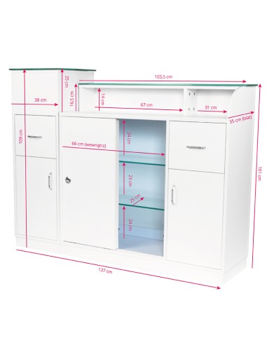 Banco reception Gabbiano Q-0333