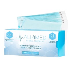 All4med sacchetti per sterilizzazione in autoclave 57 mm...