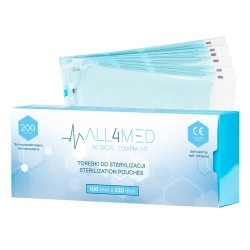 All4med sacchetti per sterilizzazione in autoclave 100 mm...