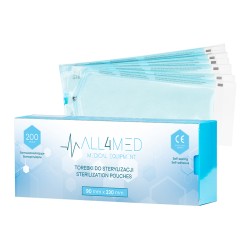 All4med sacchetti per sterilizzazione in autoclave 90 mm...
