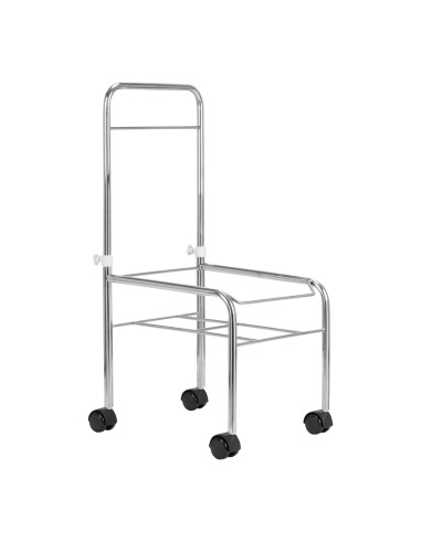 Piscina per pedicure su ruote cromo