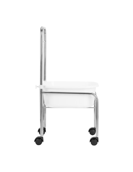 Piscina per pedicure su ruote cromo