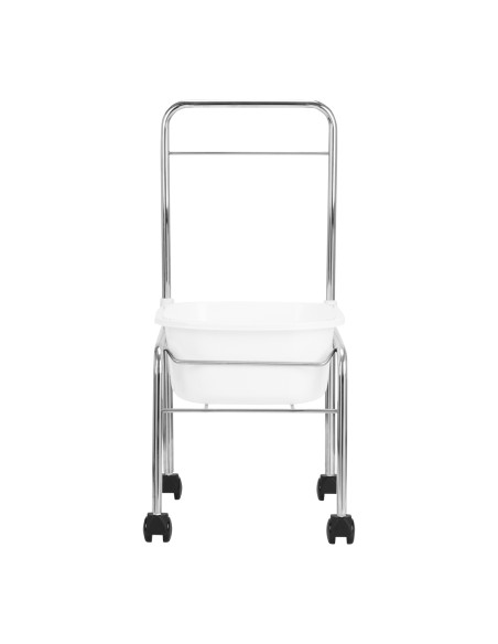 Piscina per pedicure su ruote cromo