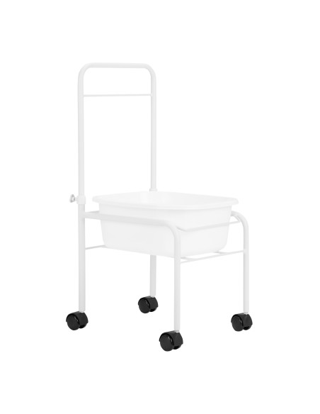 Piscina per pedicure su ruote bianco