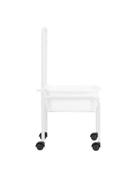 Piscina per pedicure su ruote bianco