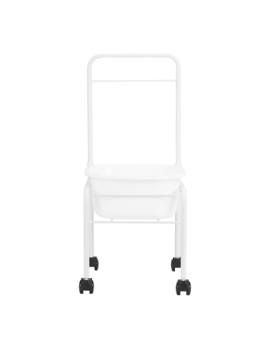 Piscina per pedicure su ruote bianco