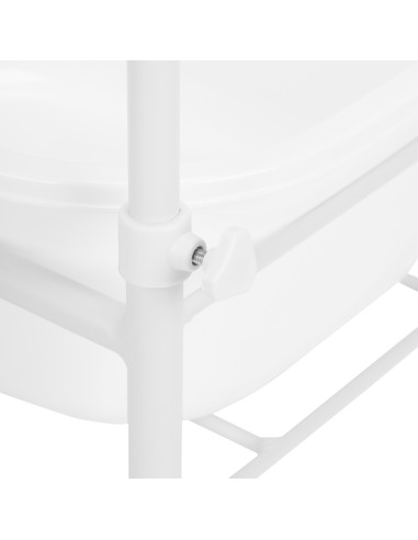 Piscina per pedicure su ruote bianco